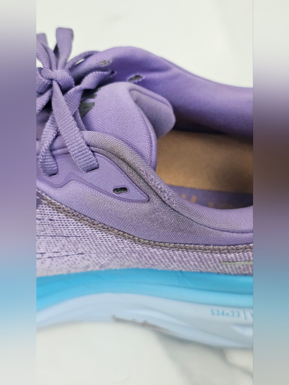 HOKA ONE ONE Bondi 8 Women’s Size 10B Purple Blue Max Cushion Running Shoes - Picture 10 of 13